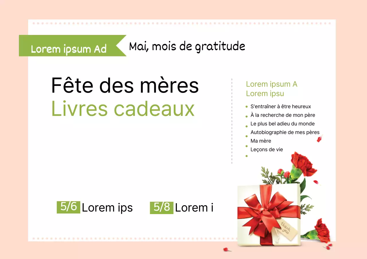 Livres-cadeaux pour la fête des mères