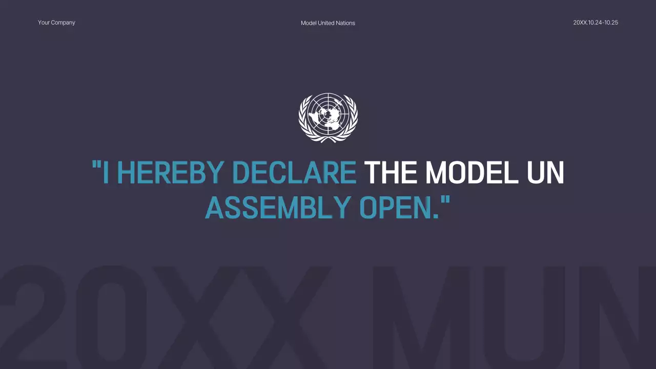 Presentasi Panduan Konferensi Blue Modern