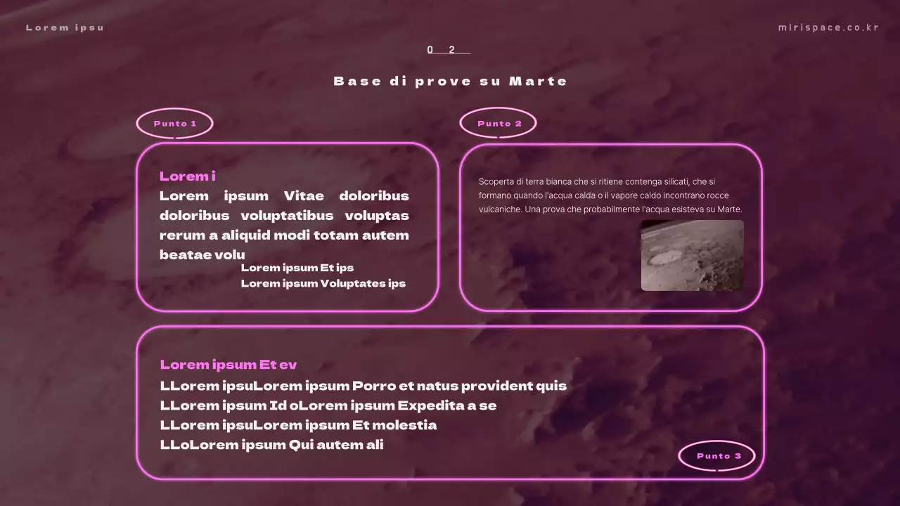 Materiale didattico con foto di alieni su sfondo blu