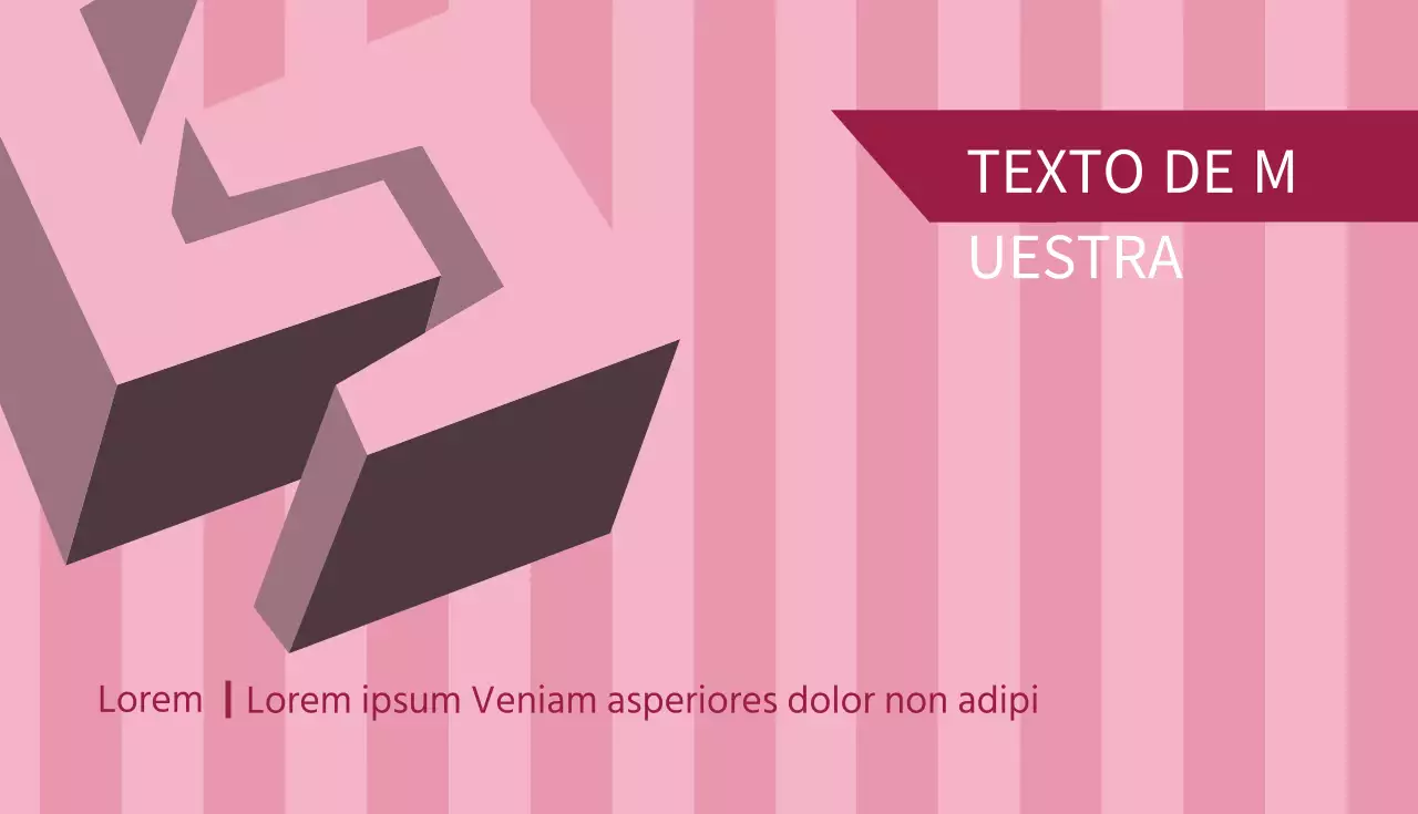 Tarjetas de visita en tonos rosas