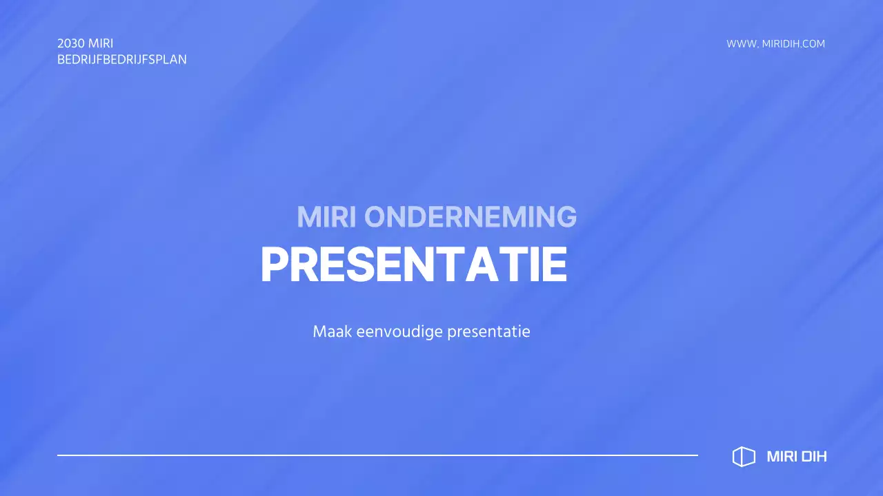 Bid Proposal met eenvoudig blauw kleurverloop