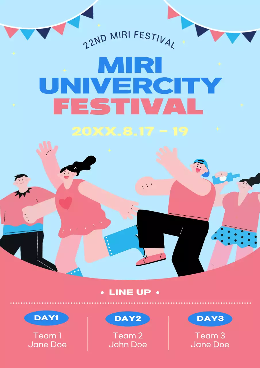 Blue Animation Festival Announcement Poster