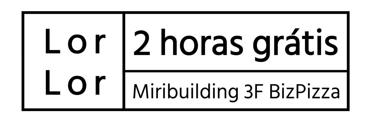 Quadrados pretos simples e texto para confirmação do estacionamento