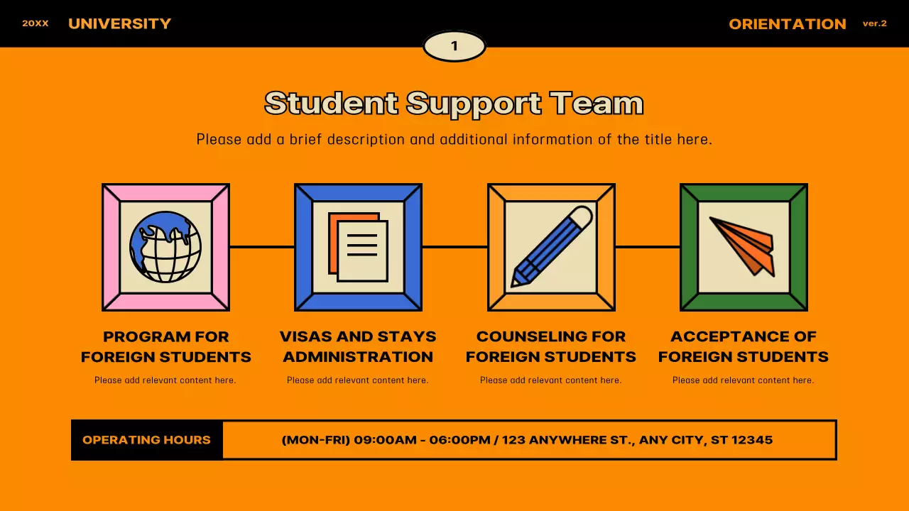 Blue Modern University Guide Presentation