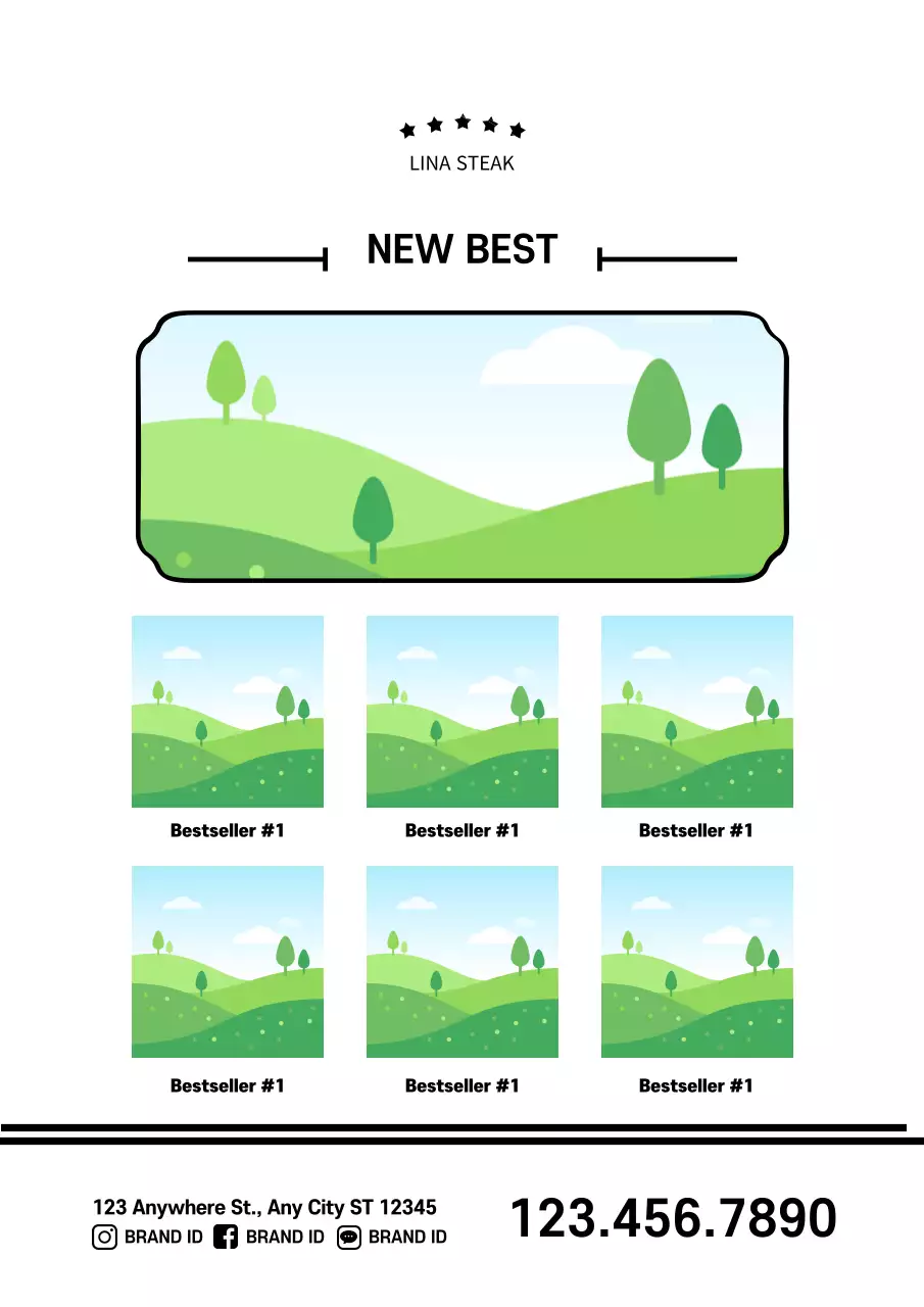 Green Minimal Landscape Promotion Poster