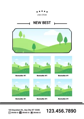 Green Minimal Landscape Promotion Poster