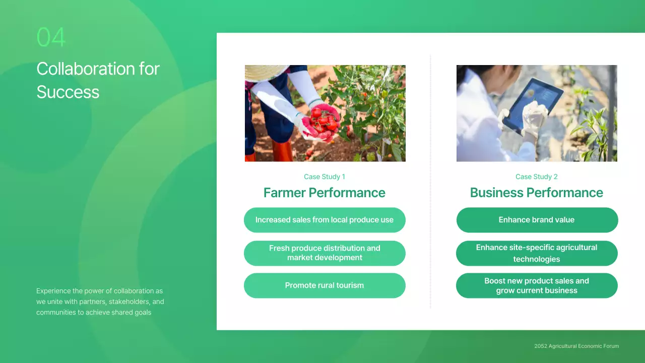 Green Modern Agriculture Event Presentation