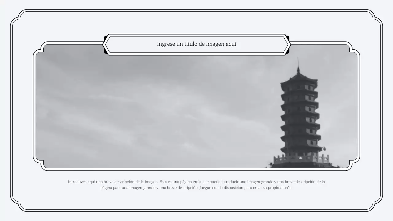 Kit de presentación sencillo de estilo oriental