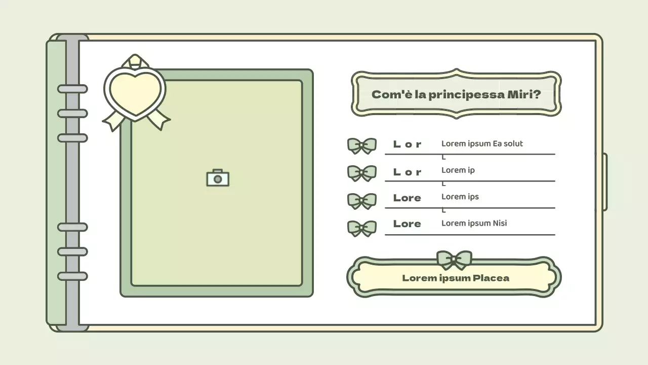 Simpatico kit di presentazione del concetto di agenda in azzurro e verde