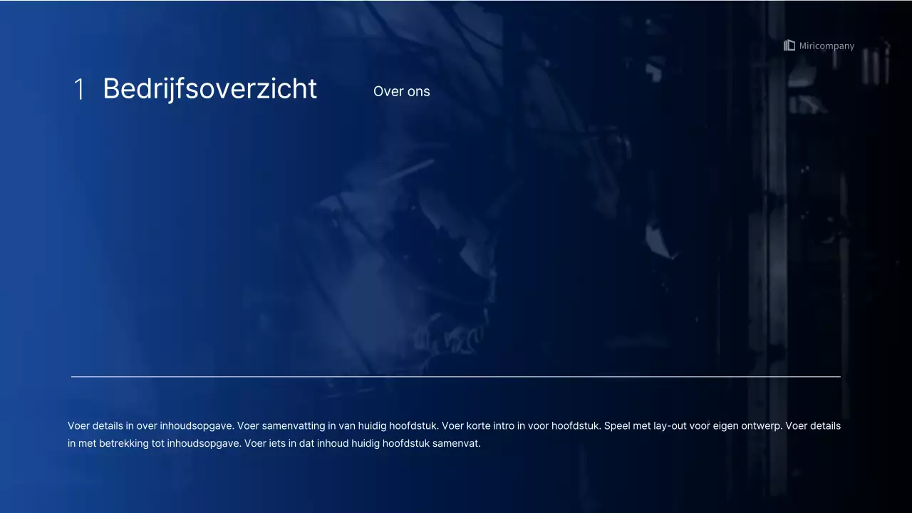 Eenvoudige zakelijke infografische presentatie met blauwe en groene kleurverlopen