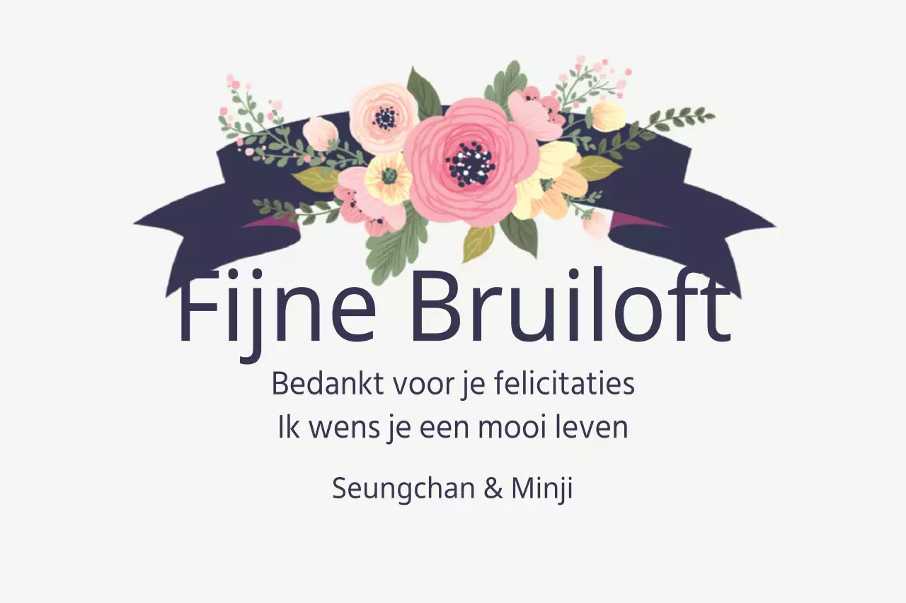 Fijne bruiloft