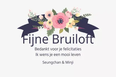 Fijne bruiloft