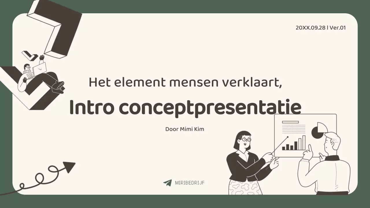 Een groene en rustige conceptualisatiegids