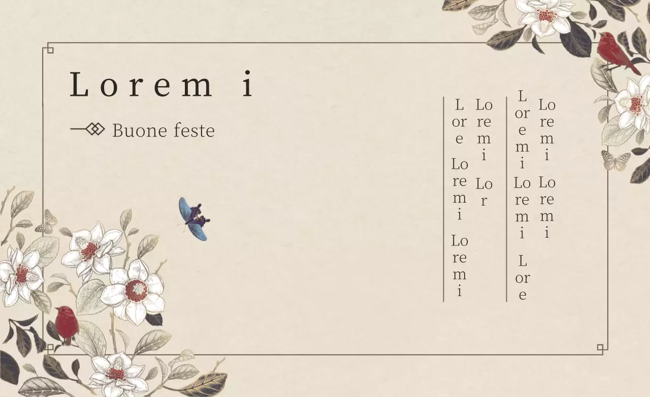 Un semplice saluto di ringraziamento Obon con un concetto orientaleggiante in beige