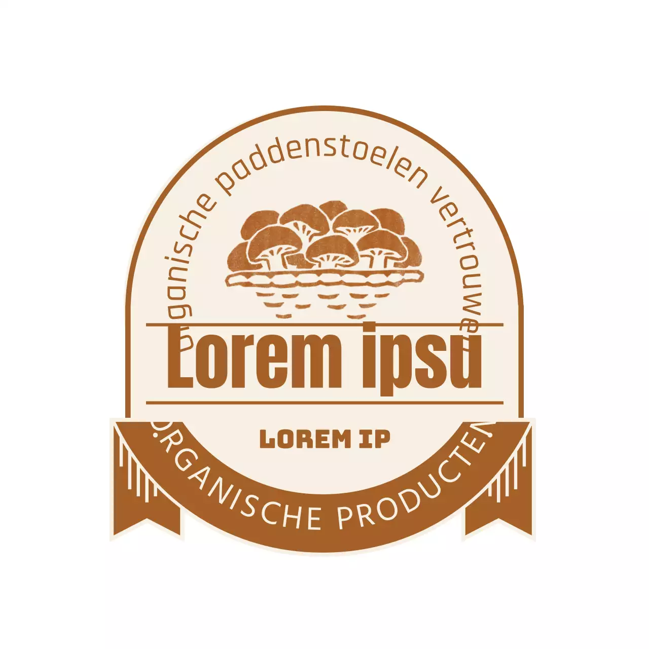 Gids voor bruine, biologische paddenstoelproducten