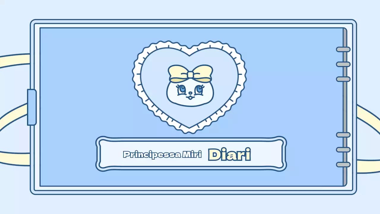 Simpatico kit di presentazione del concetto di agenda in azzurro e verde