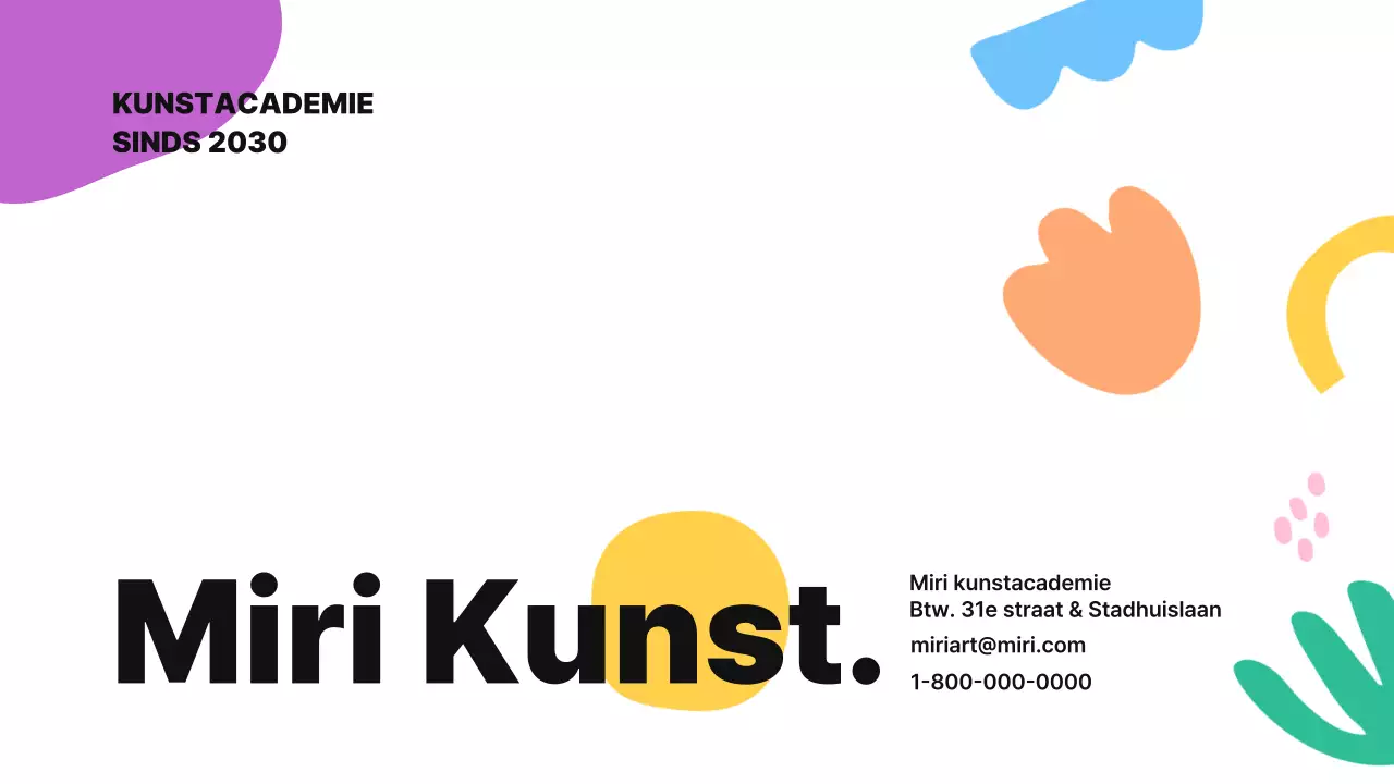 Een leuke abstracte illustratie met levendige kleuren om het ondernemingsplan en lesprogramma van je school te introduceren