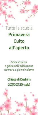 Adorazione all'aperto in primavera