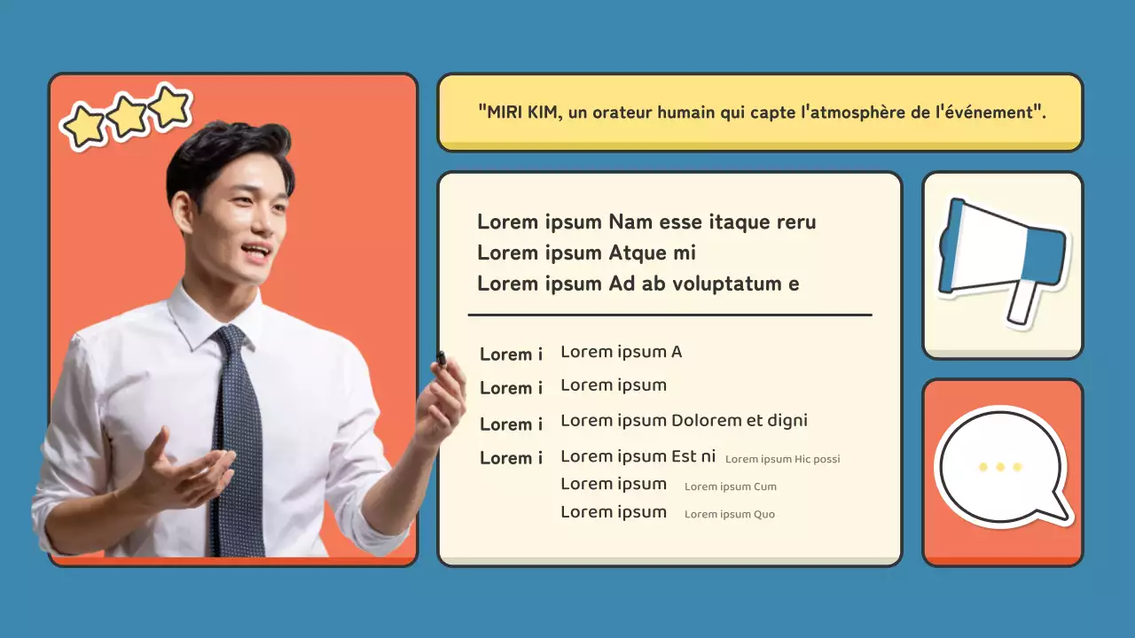 Un portfolio pour les animateurs dans l'industrie du spectacle avec un joli concept d'autocollant rouge et vert.