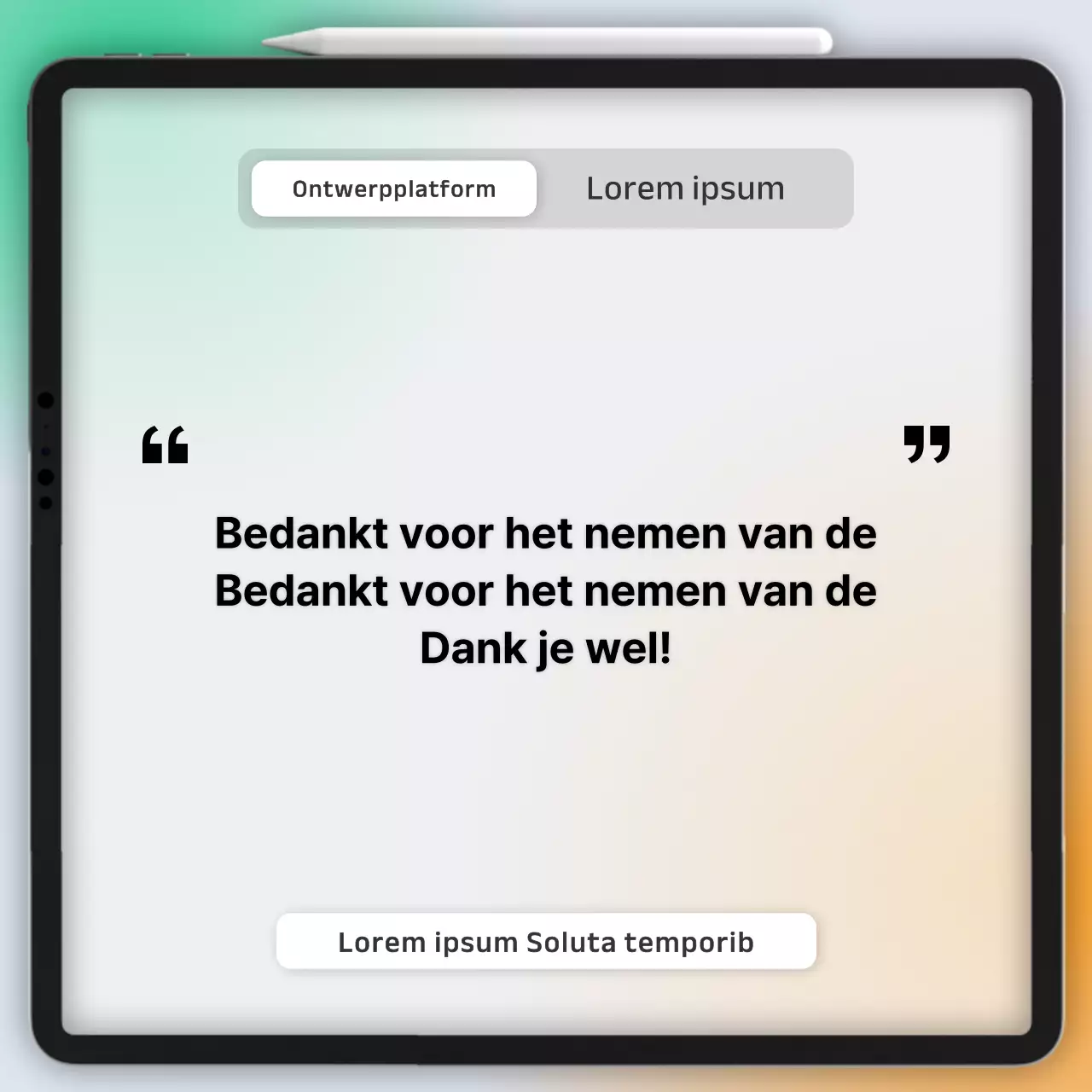 Rapport met resultaten enquête Gradient UI-concept
