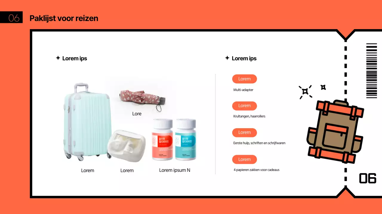 Groen en blauw reisthema