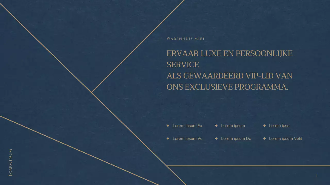 Een luxueuze VIP-club van een warenhuis in rood en marineblauw