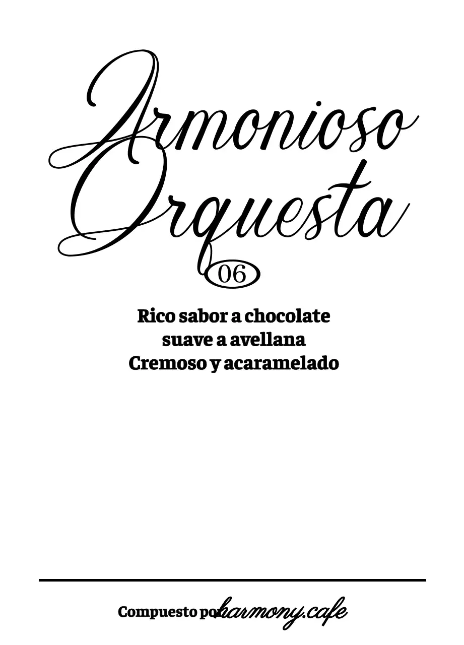 Café de goteo con detalles en cursiva negra