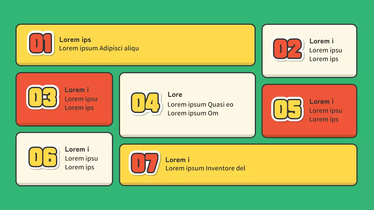 Un portafolio para artistas de la industria del espectáculo con un simpático concepto de pegatinas rojas y verdes