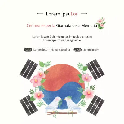 Una cerimonia bianca e pulita per il Memorial Day, il Giorno della Memoria, per il Mese dei Veterani.