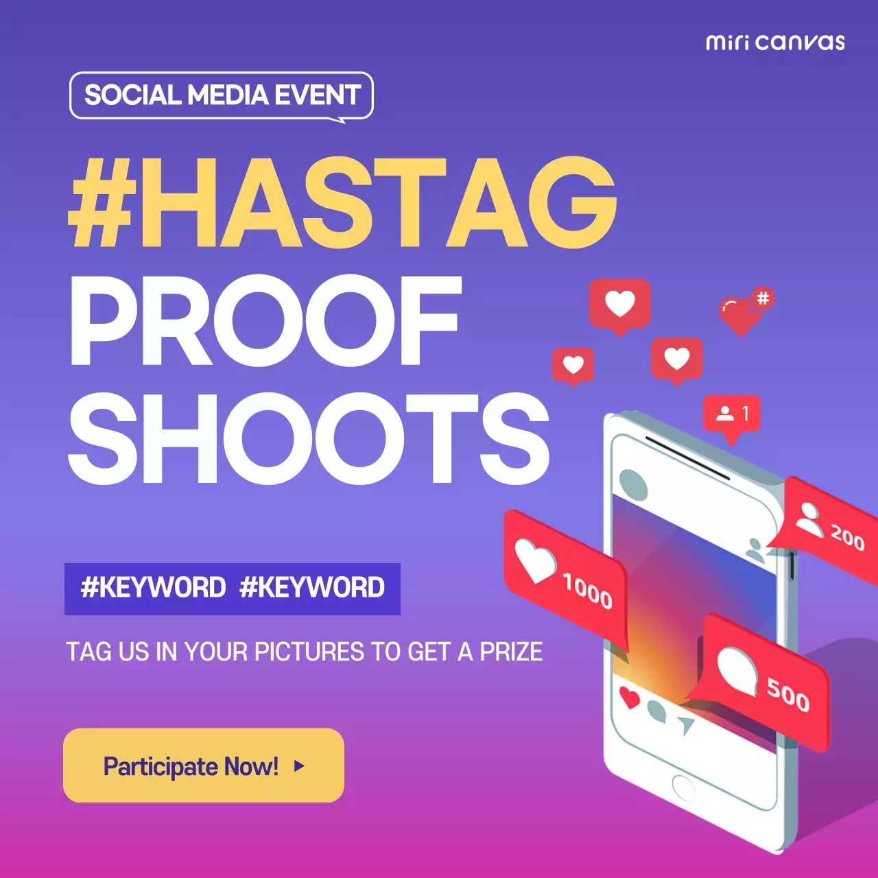 Purple Trendy Promotion Social Media Post