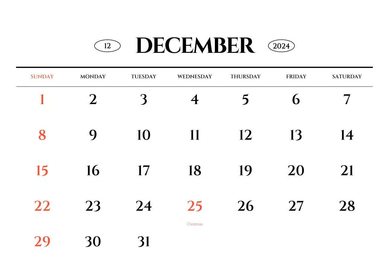 Simple style wall calendar with black and white emotional travel photography concept