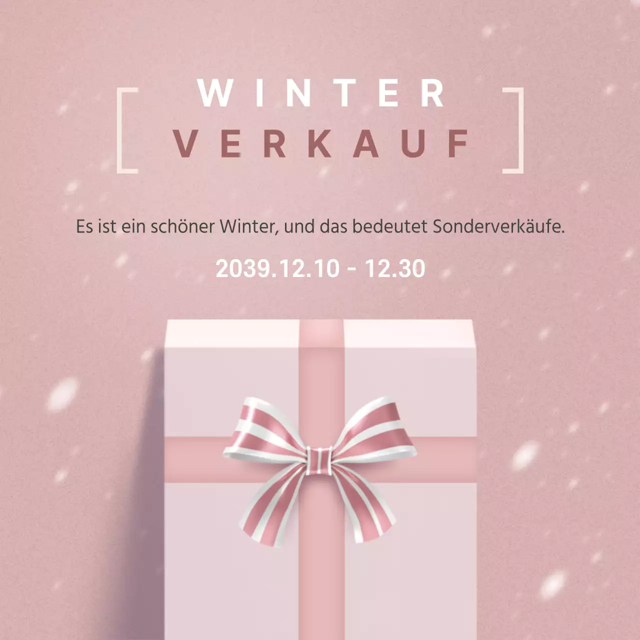 Winter-Sonderverkauf