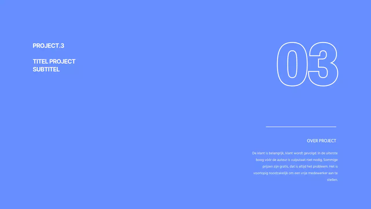 Ontwikkelaarsportfolio in blauw