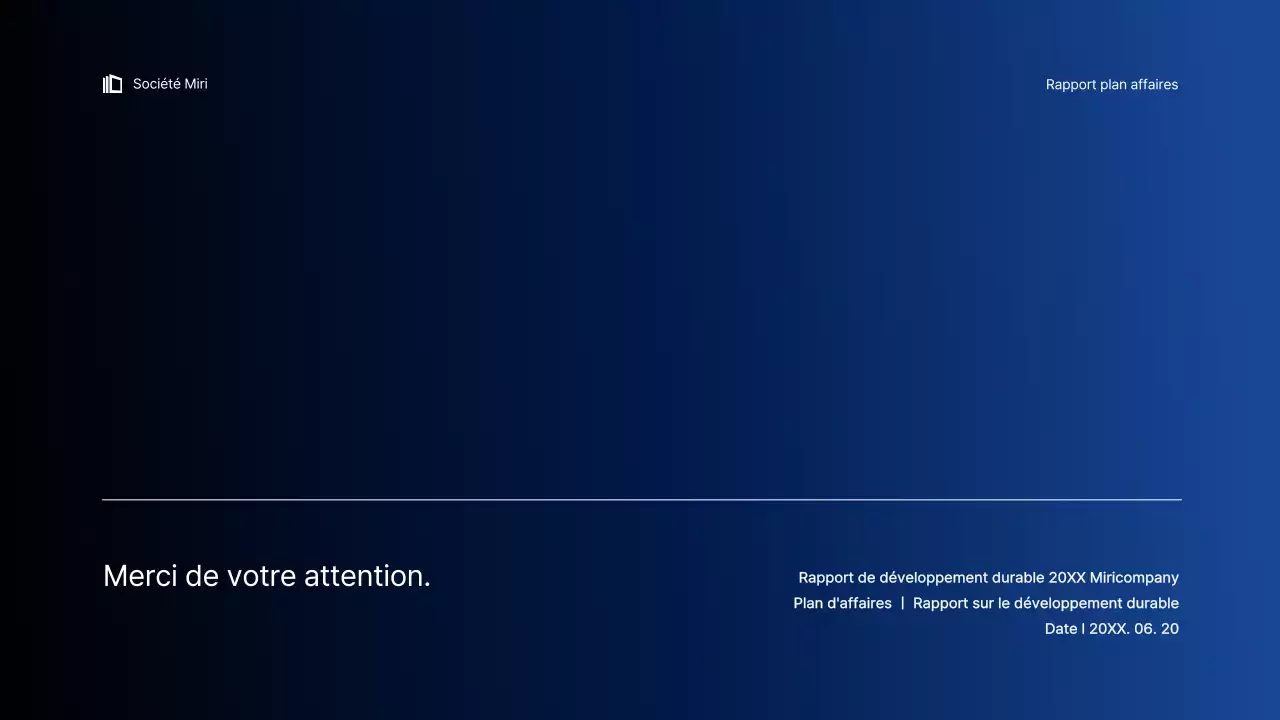 Présentation infographique d'entreprise simple avec des dégradés de bleu et de vert