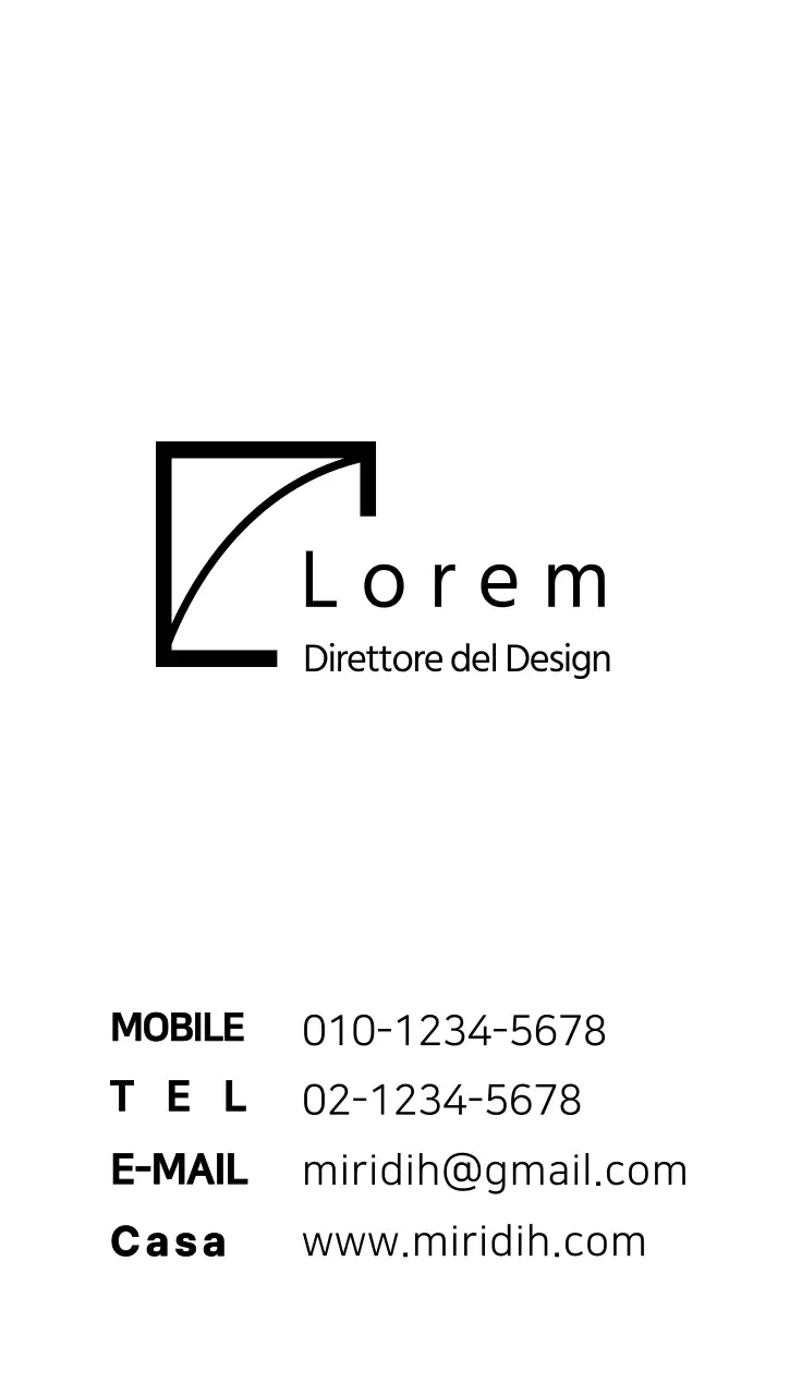 Biglietto da visita aziendale Studio General