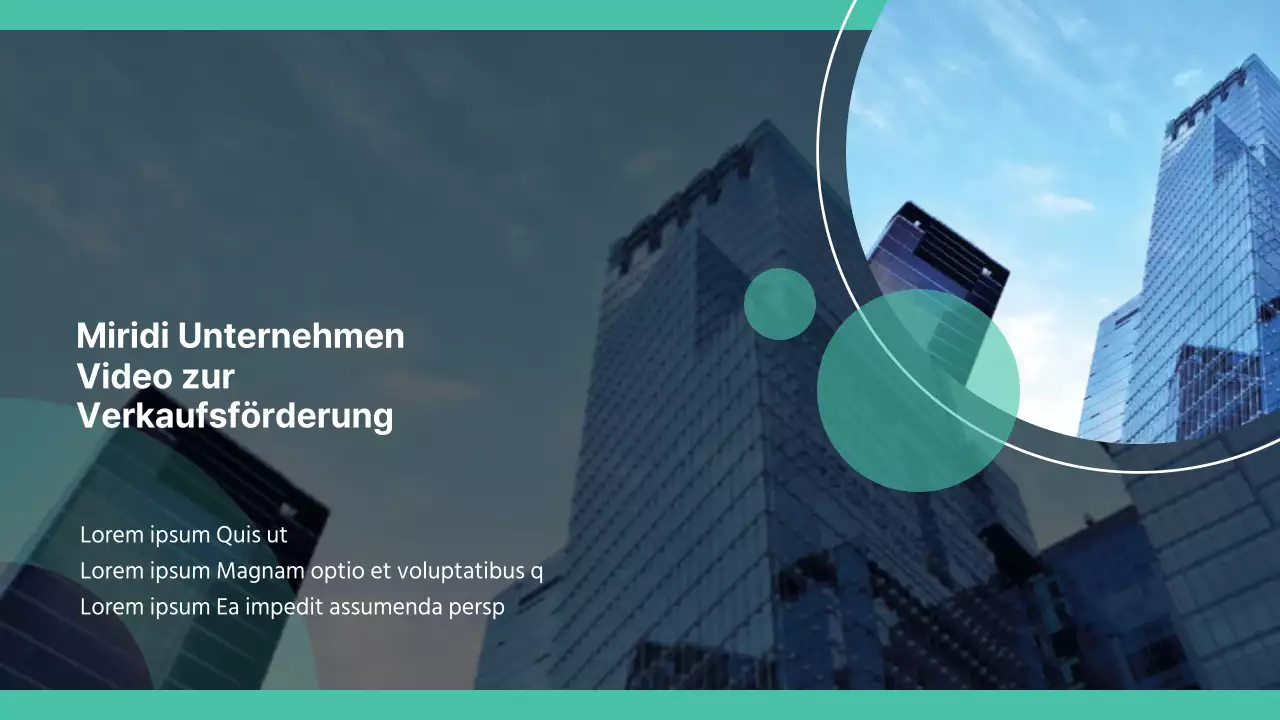 Saubere, einfache, minzige Unternehmenskommunikation