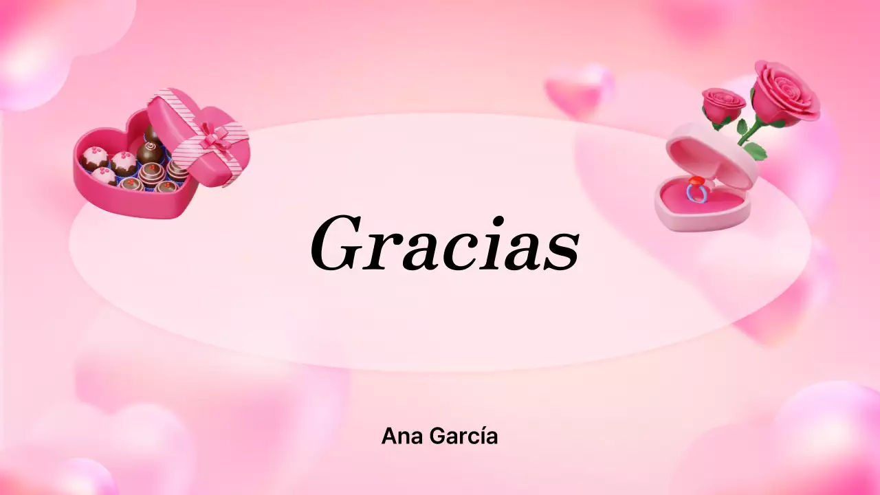 Rosa ilustración 3D lindo plan de San Valentín