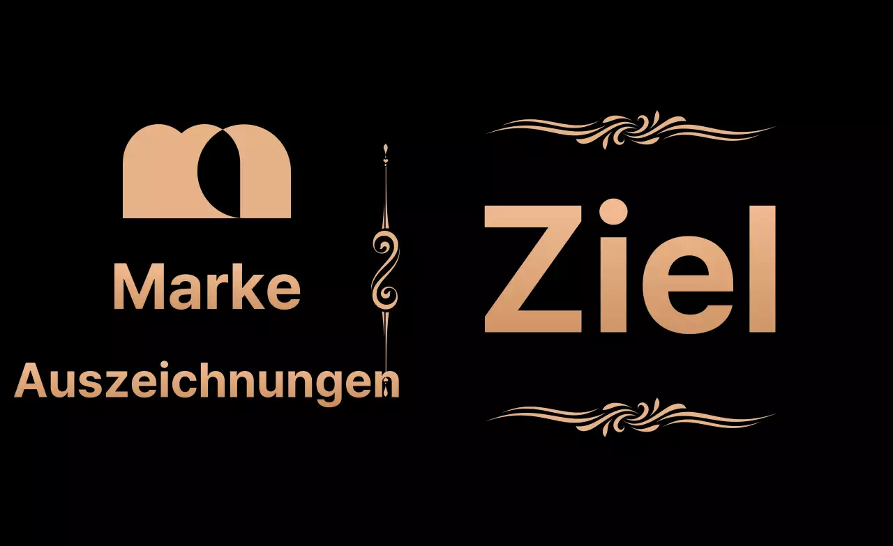 Bewerben Sie Ihre Auszeichnungen mit einem goldenen und schwarzen Logo und Text