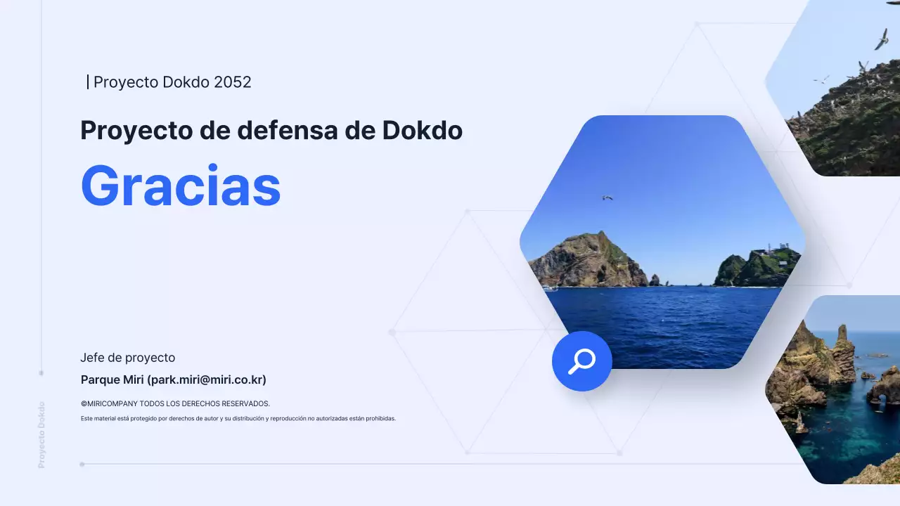 Presentación del Proyecto de Defensa Azul y Gris de Dokdo