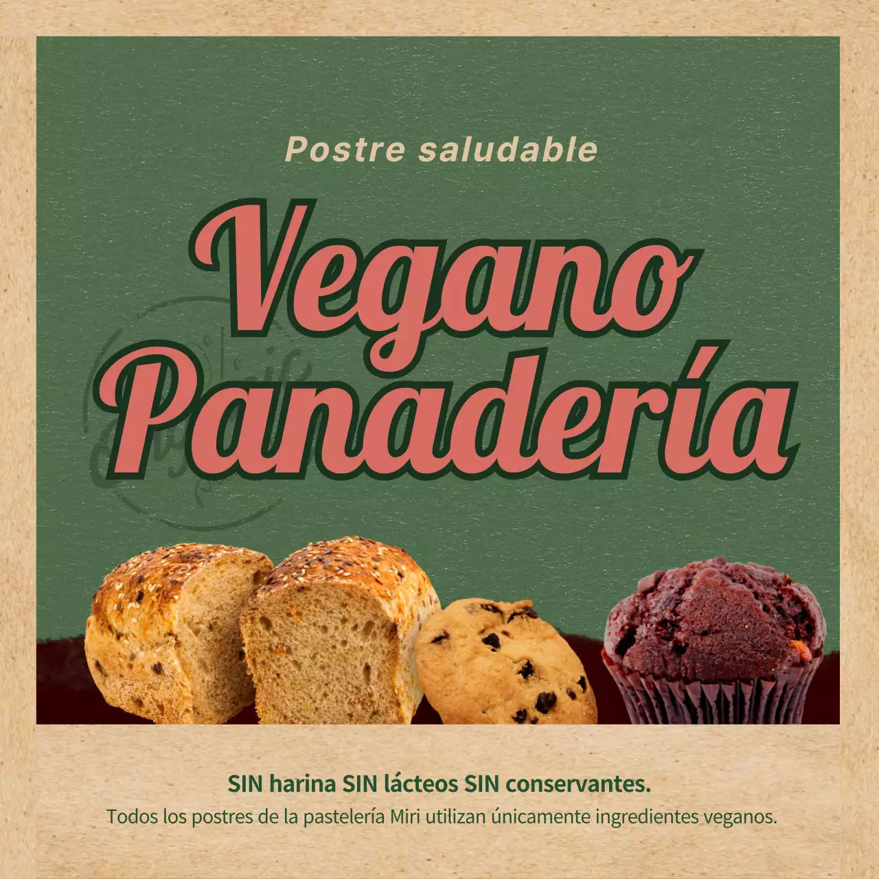 Panadería vegana Green Vintage