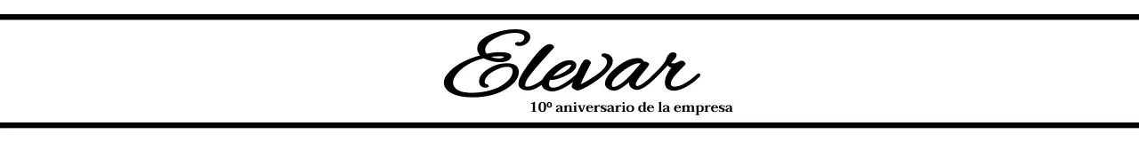 Un regalo de aniversario de empresa con un sencillo diseño en negro y texto resaltado