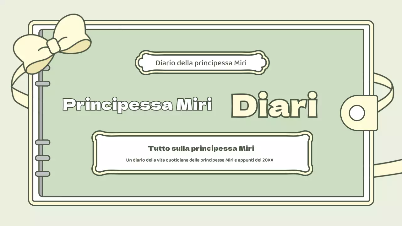 Simpatico kit di presentazione del concetto di agenda in azzurro e verde