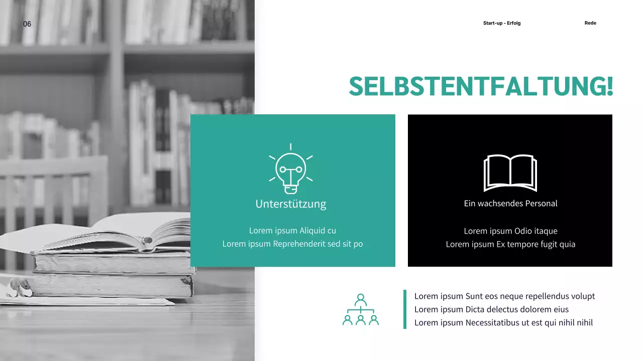 Einfacher, mintfarbener Vorschlag für ein Marketingunternehmen