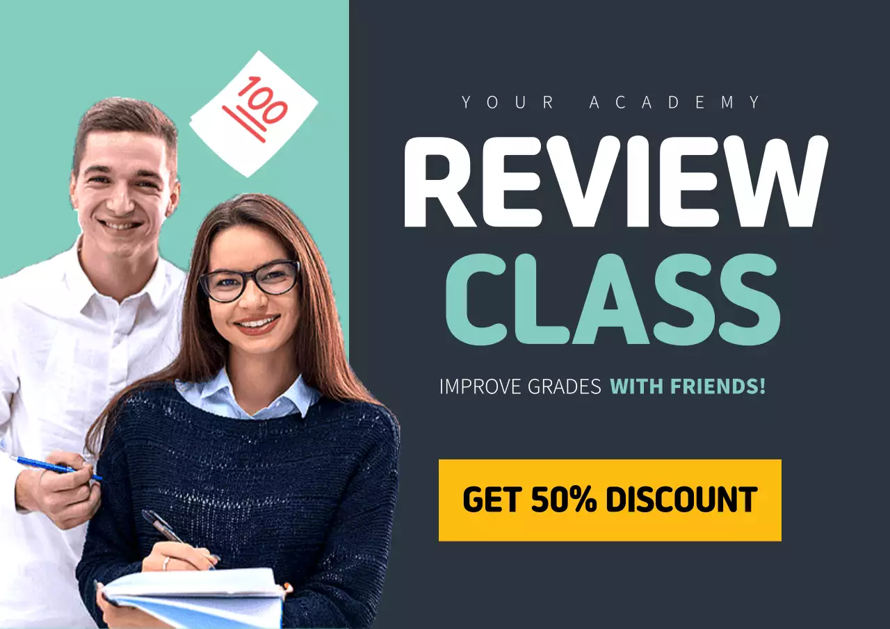 Mint Modern Class Promotion Poster