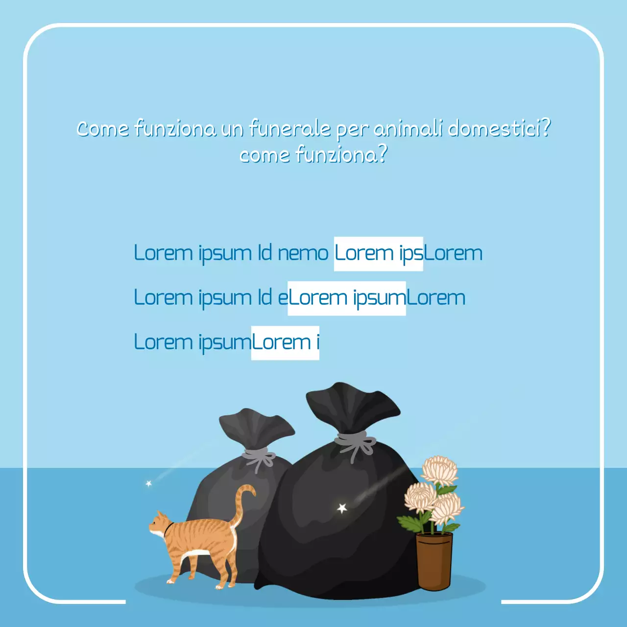 La storia di Petros con simpatiche illustrazioni blu