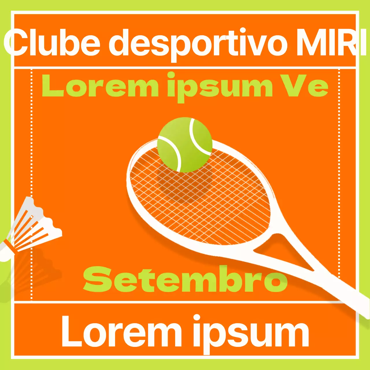 Promover a adesão com um centro desportivo moderno e cor de laranja