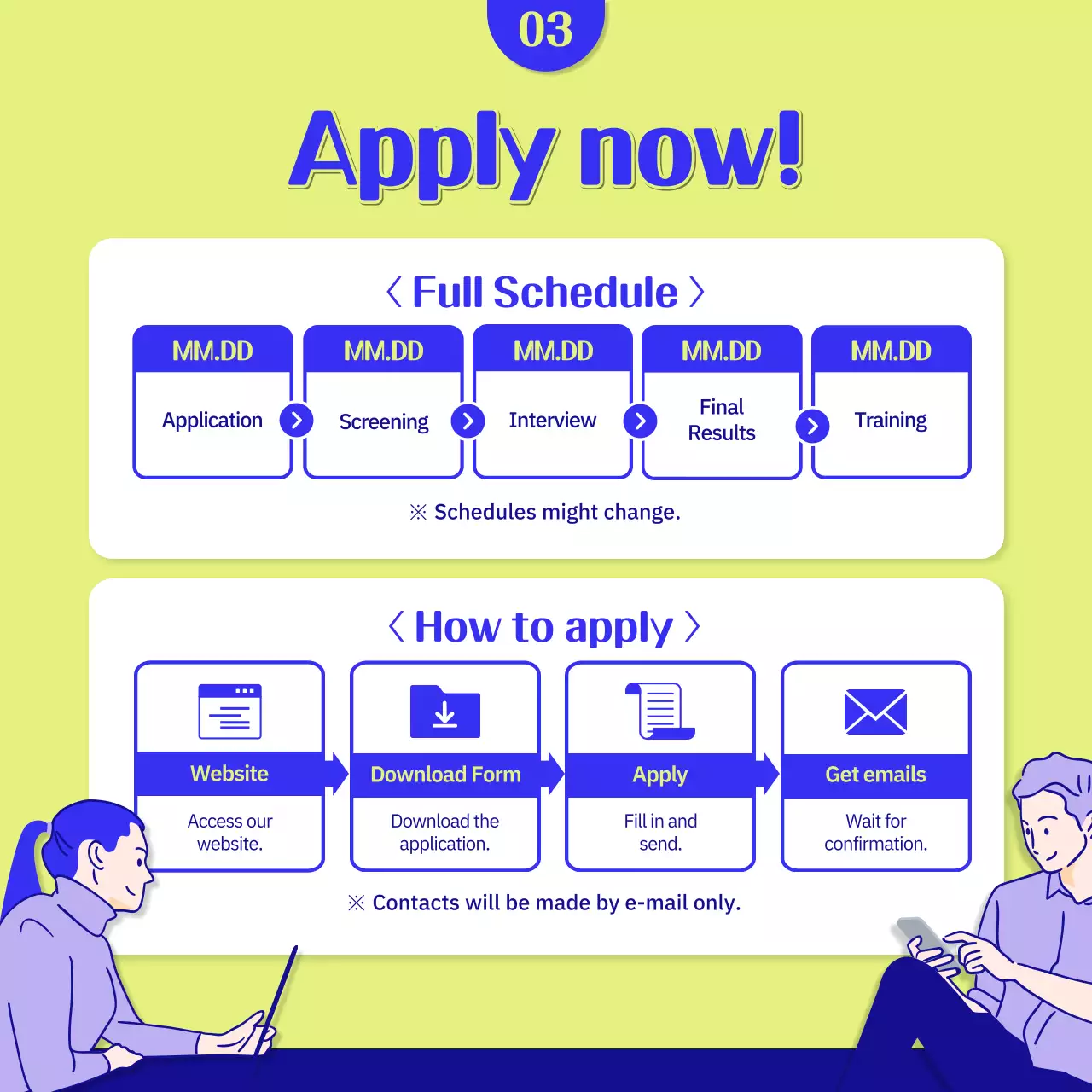 Blue Modern Film Recruitment Instagram Carousel