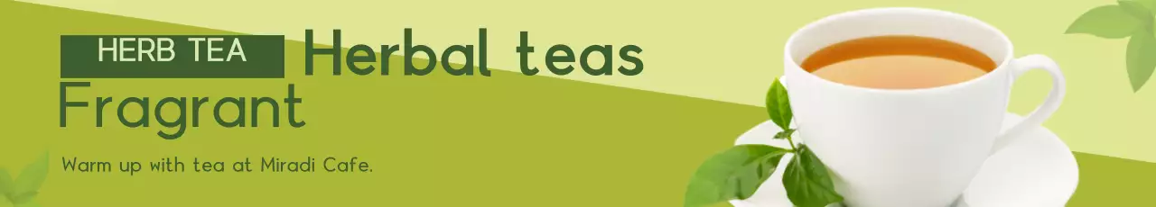 Banner de promoção de chá verde simples