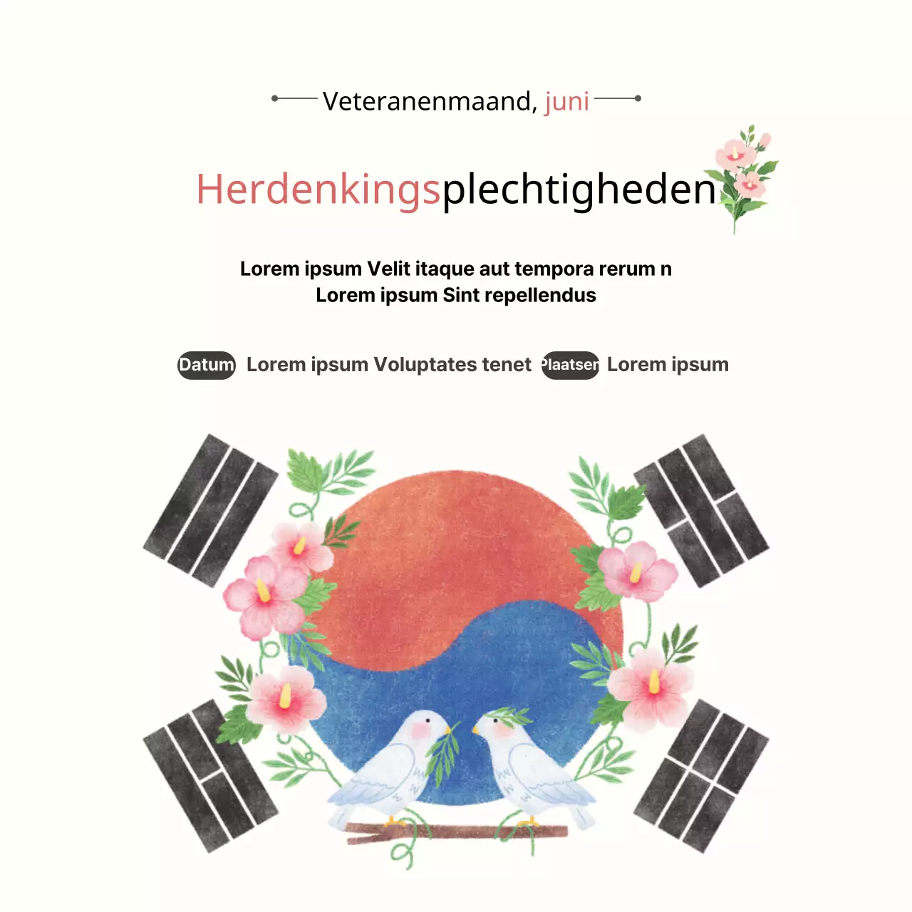 Een witte, schone Memorial Day-herdenkingsceremonie voor Veteranenmaand