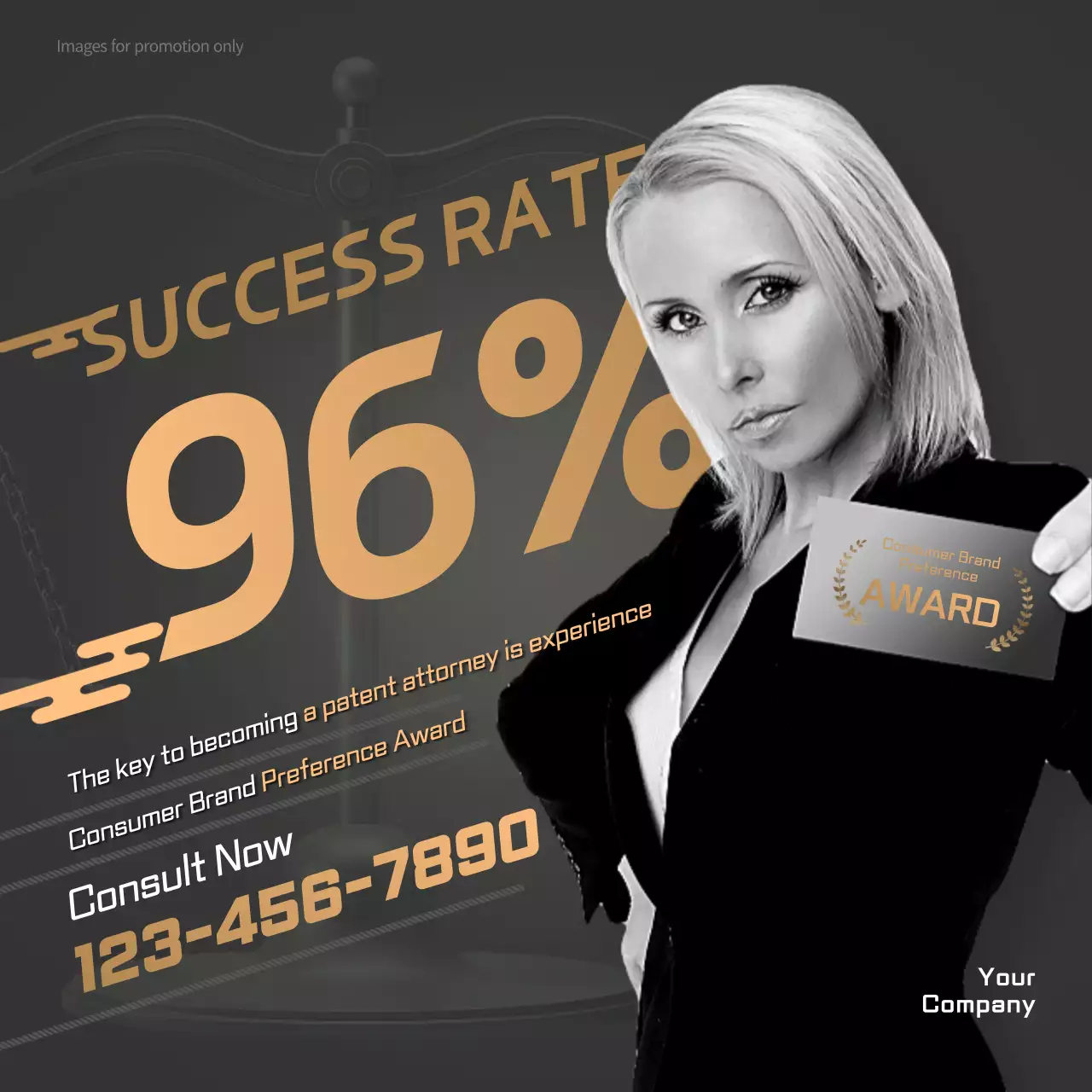 Black Professional Legal Promotion Social Media Post